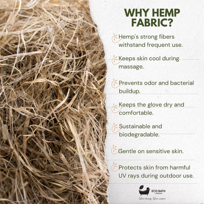 Eco Bath Hemp Massage Glove