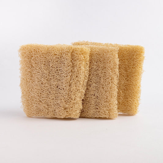Eco Bath London Natural Loofah Dishwashing Sponges - Set of 3