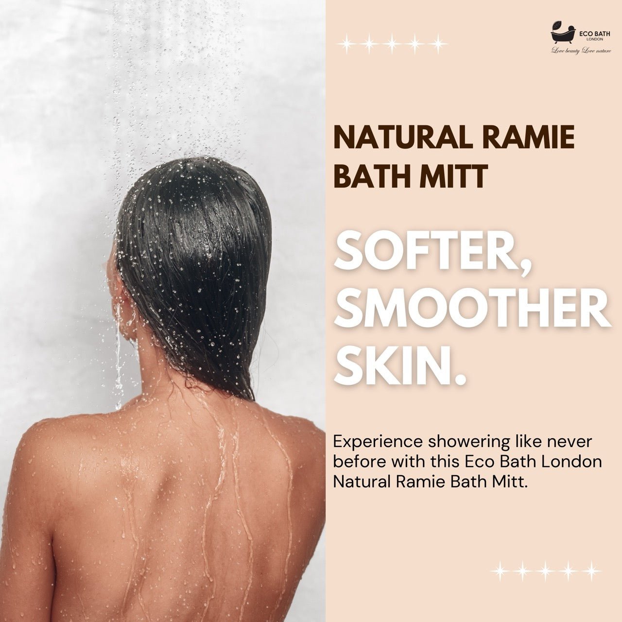 Eco Bath Natural Ramie Bath Mitt