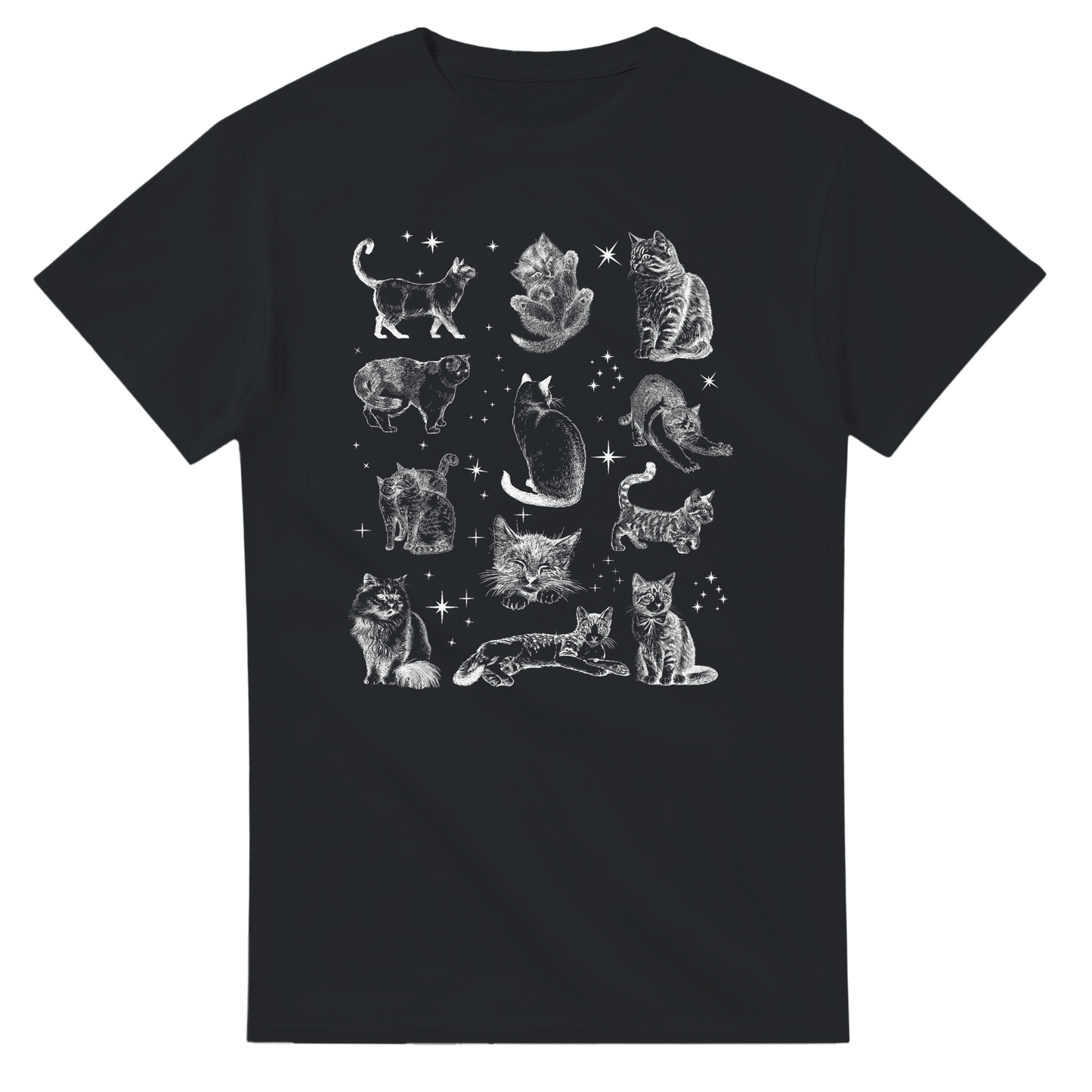 Magical Cats printed t-shirt