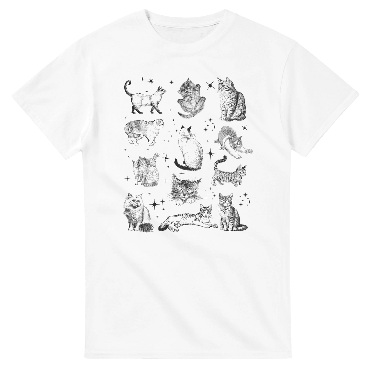 Magical Cats printed t-shirt