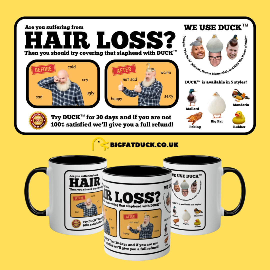 Duck Mug: Are you suffering from hair loss?