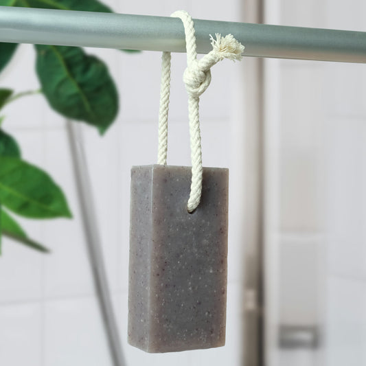 Natural Soap On A Rope - 'Woody' Patchouli & Sandalwood 125g