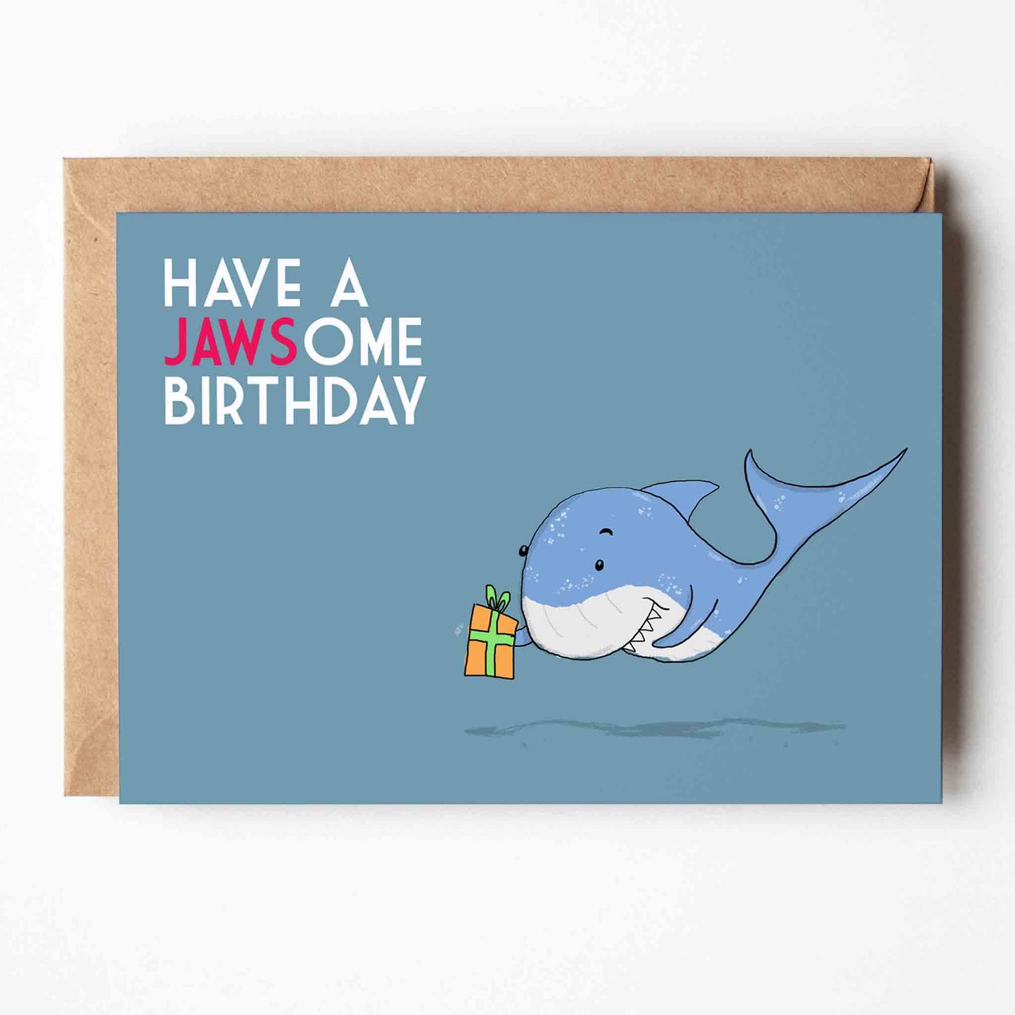 Jawsome Birthday – Funny Shark Greeting Card