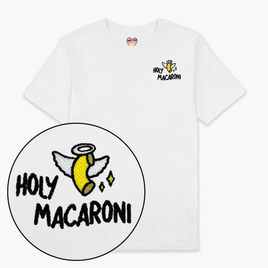 Holy Macaroni Embroidered T-Shirt (Unisex)
