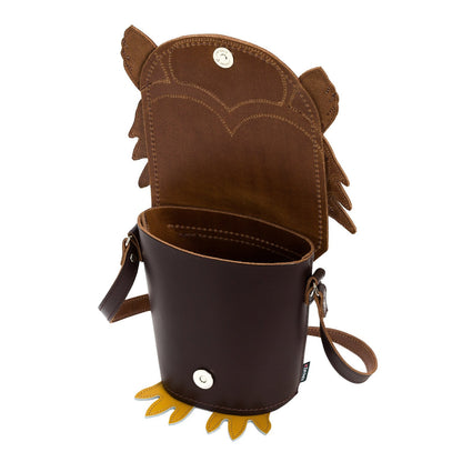 Screech Owl Handmade Leather Bag