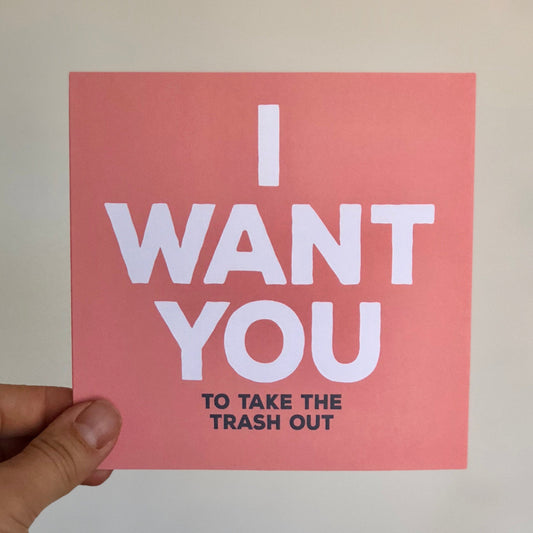 I Want You Card