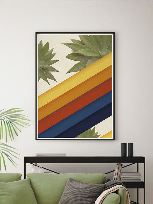 Retro Ramp Geometric Print