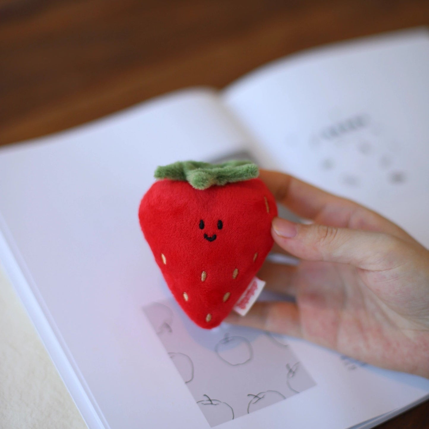 Daily White | Strawberry Bag Charm