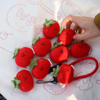 Daily White | Mini Tomato Plush Charm
