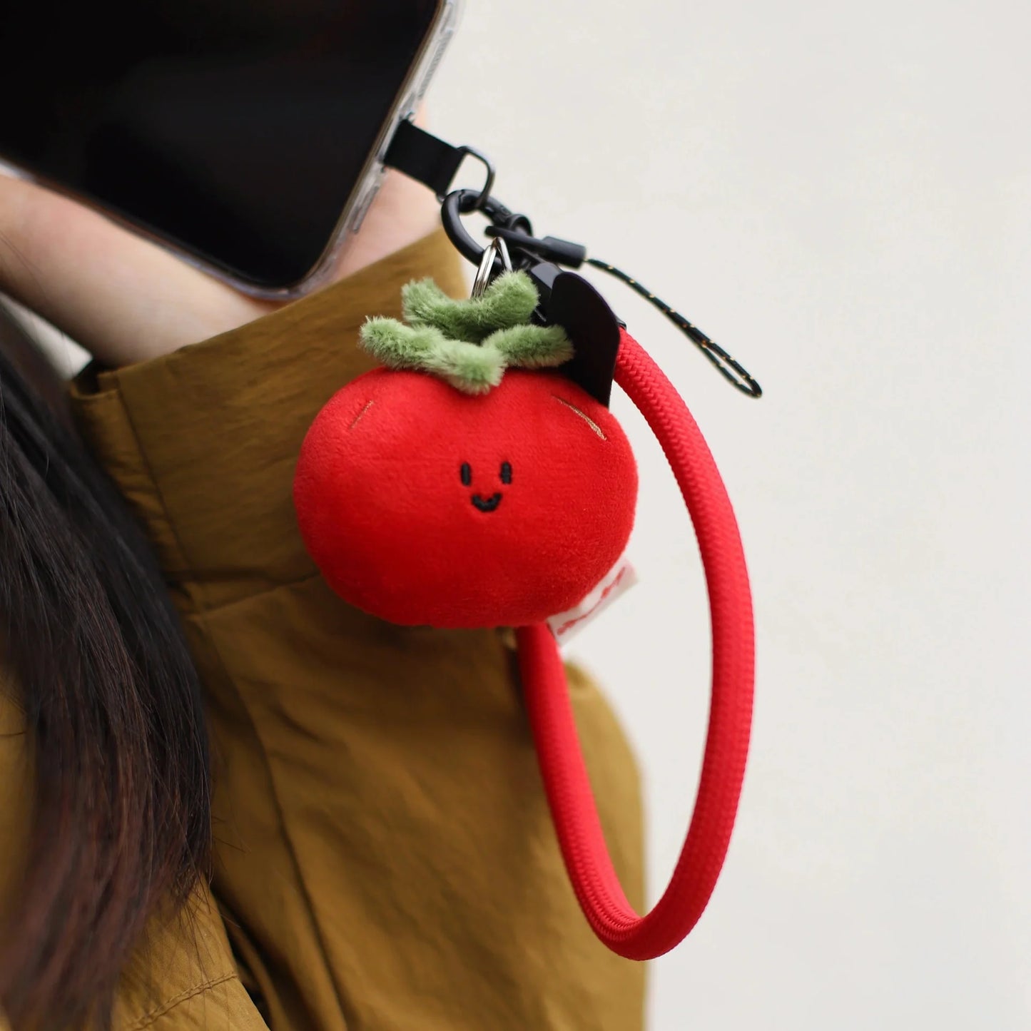 Daily White | Mini Tomato Plush Charm