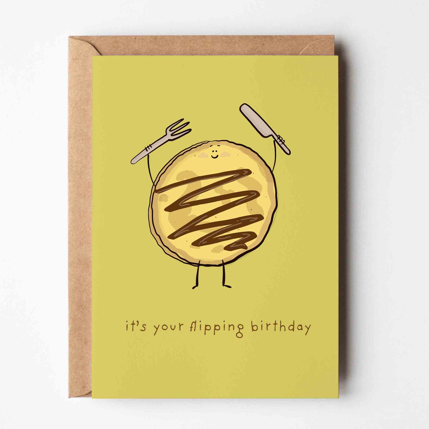 It's Your Flipping Birthday Pancake Greeting Card