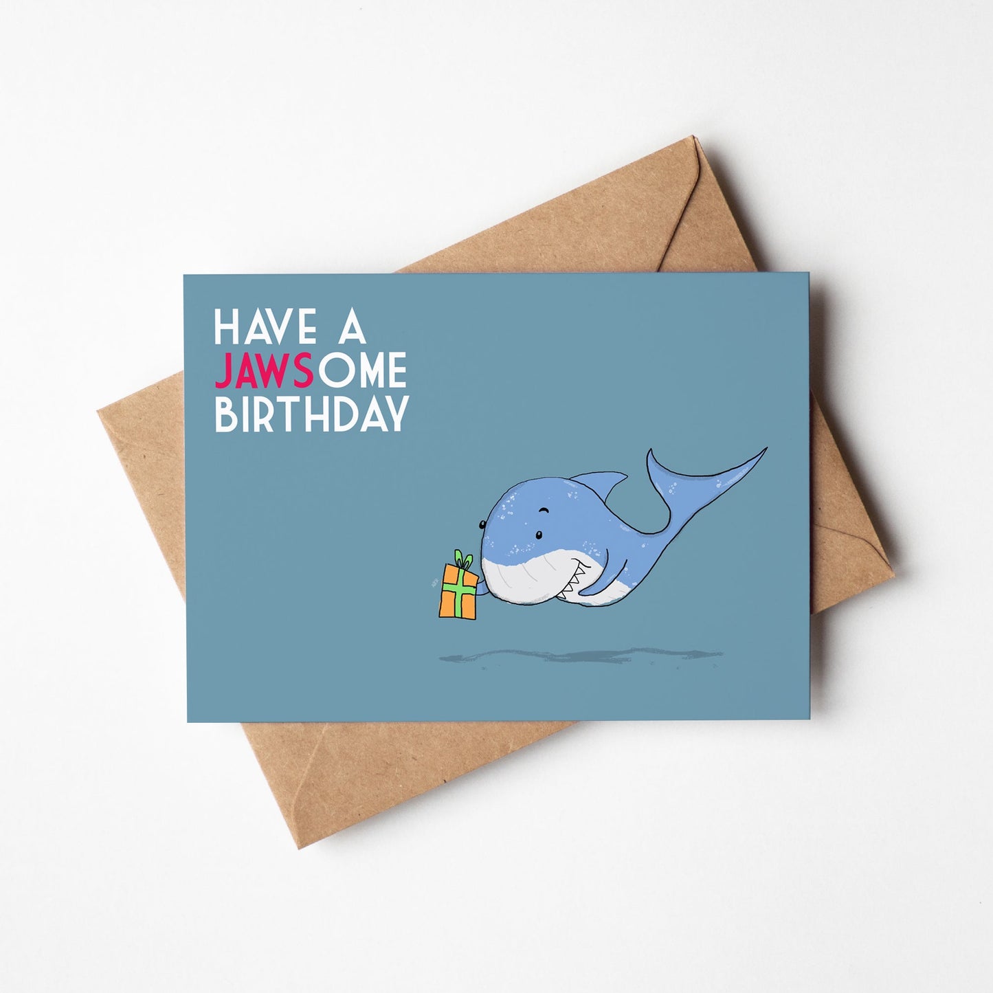 Jawsome Birthday – Funny Shark Greeting Card