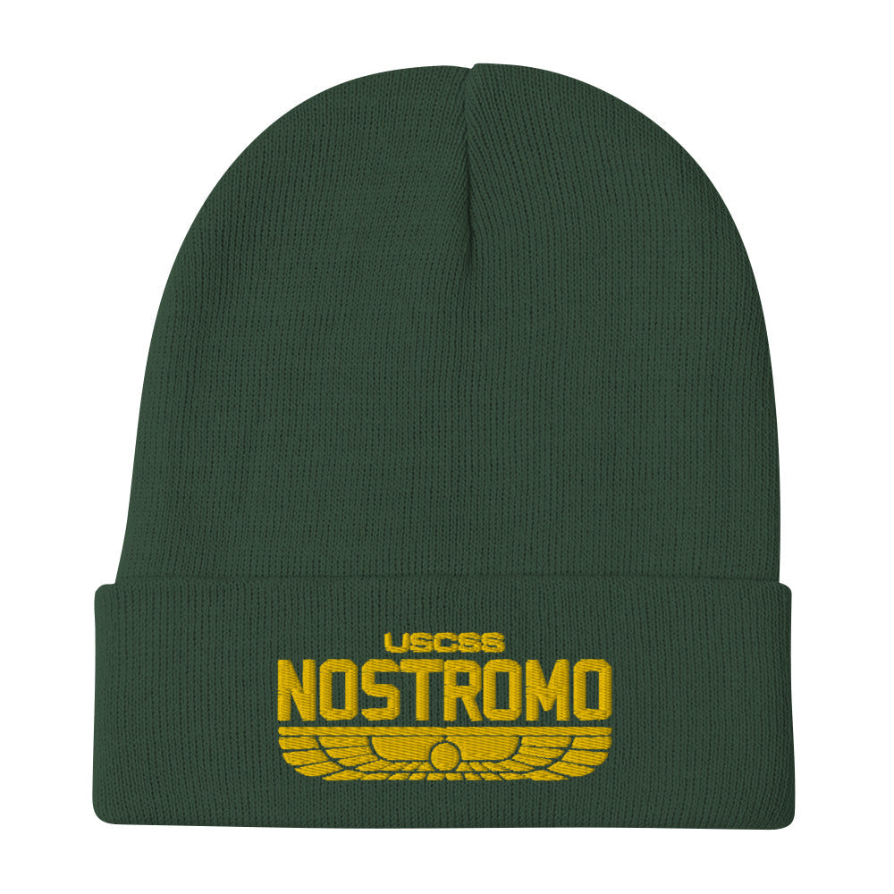 Alien Nostromo Embroidered Beanie