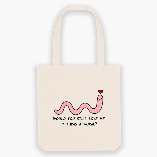 Love Me Worm Tote Bag