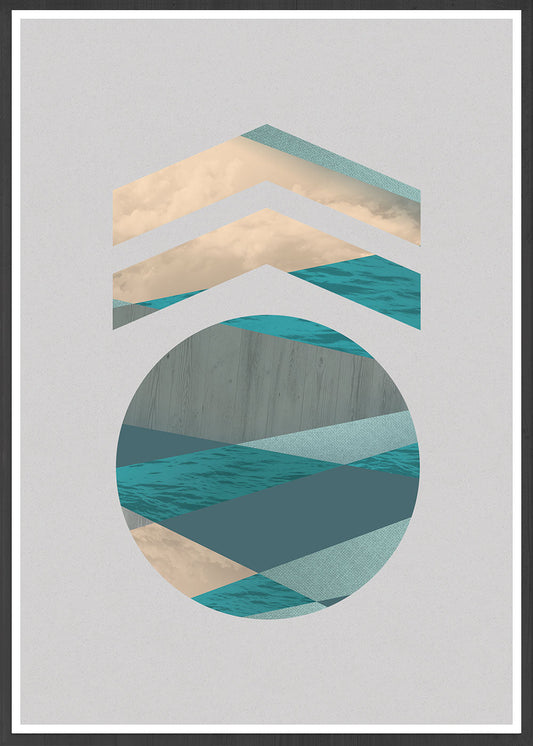 Medal Stylish Geometric Art Print