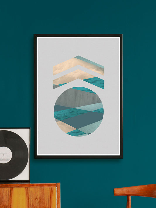 Medal Stylish Geometric Art Print