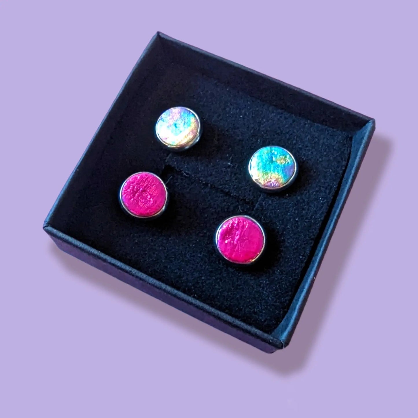 Mini cork stud earrings