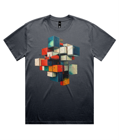3D Graff Blocks (Heavy Faded Tee)