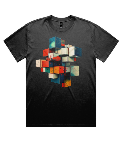 3D Graff Blocks (Heavy Faded Tee)