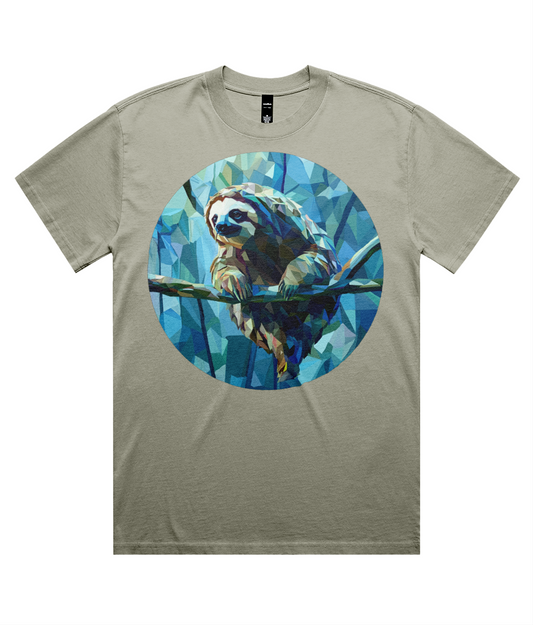 Geo Sloth (Heavy Faded Tee)