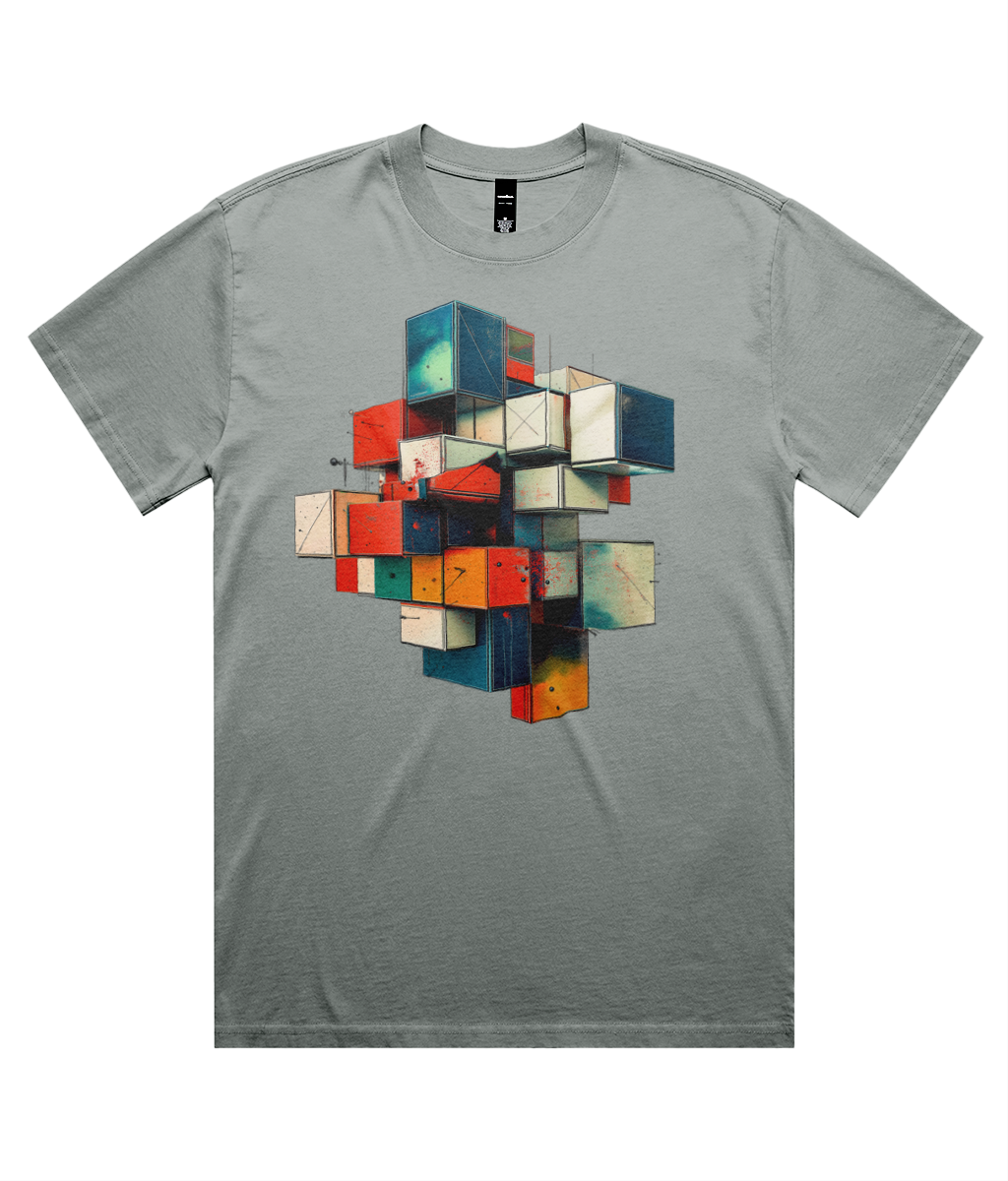 3D Graff Blocks (Heavy Faded Tee)