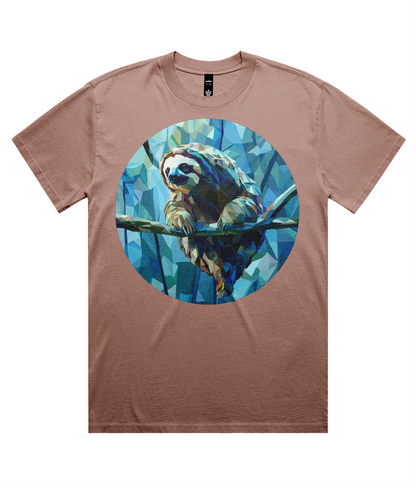 Geo Sloth (Heavy Faded Tee)