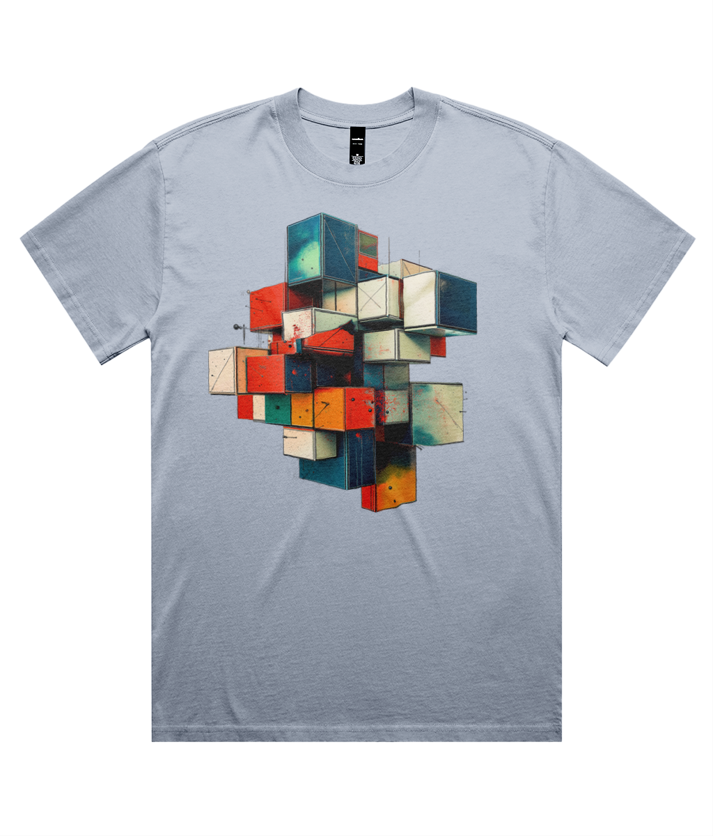3D Graff Blocks (Heavy Faded Tee)