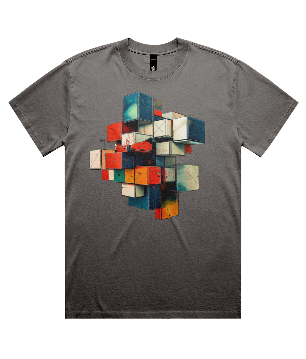 3D Graff Blocks (Heavy Faded Tee)