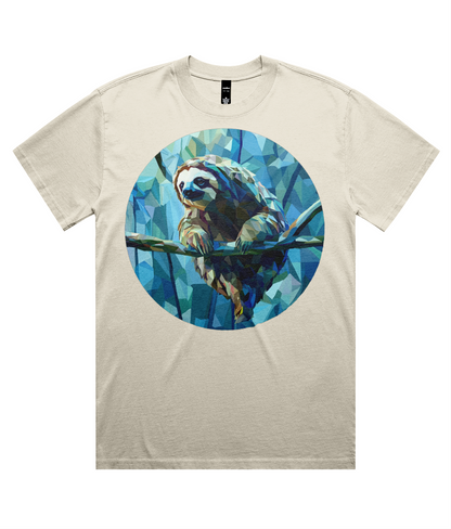Geo Sloth (Heavy Faded Tee)