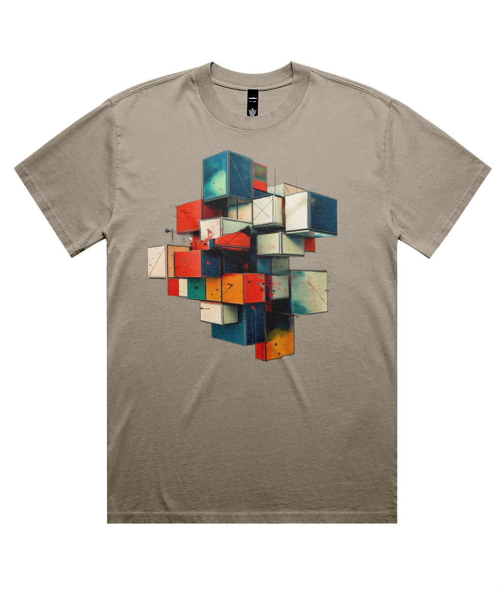 3D Graff Blocks (Heavy Faded Tee)