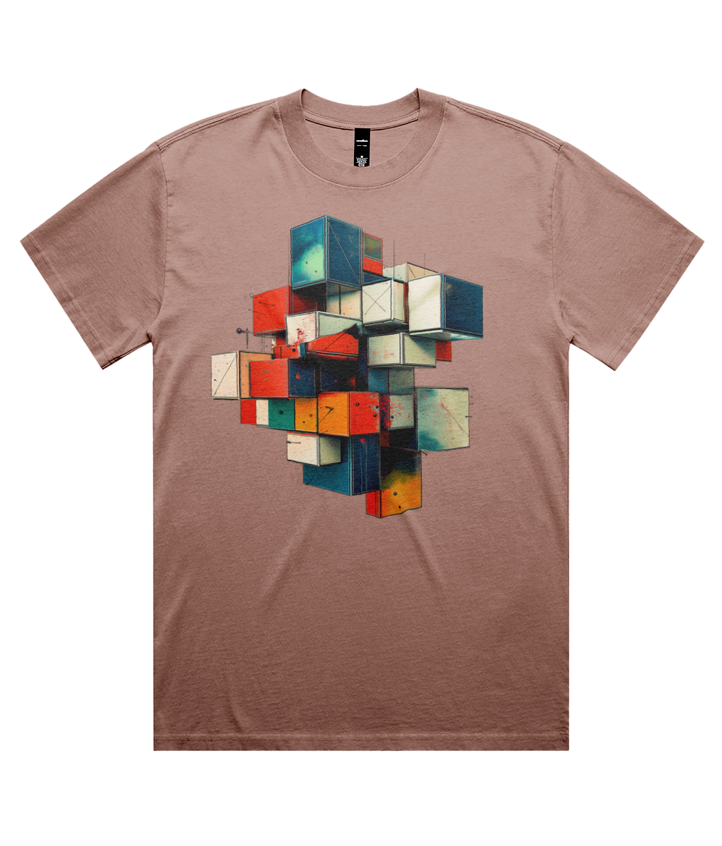 3D Graff Blocks (Heavy Faded Tee)