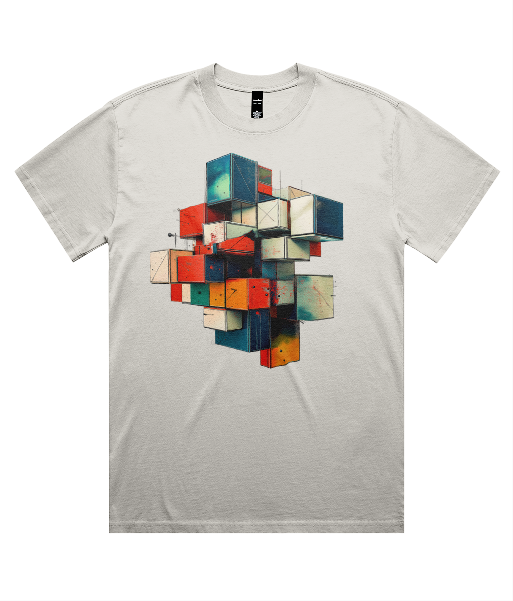 3D Graff Blocks (Heavy Faded Tee)