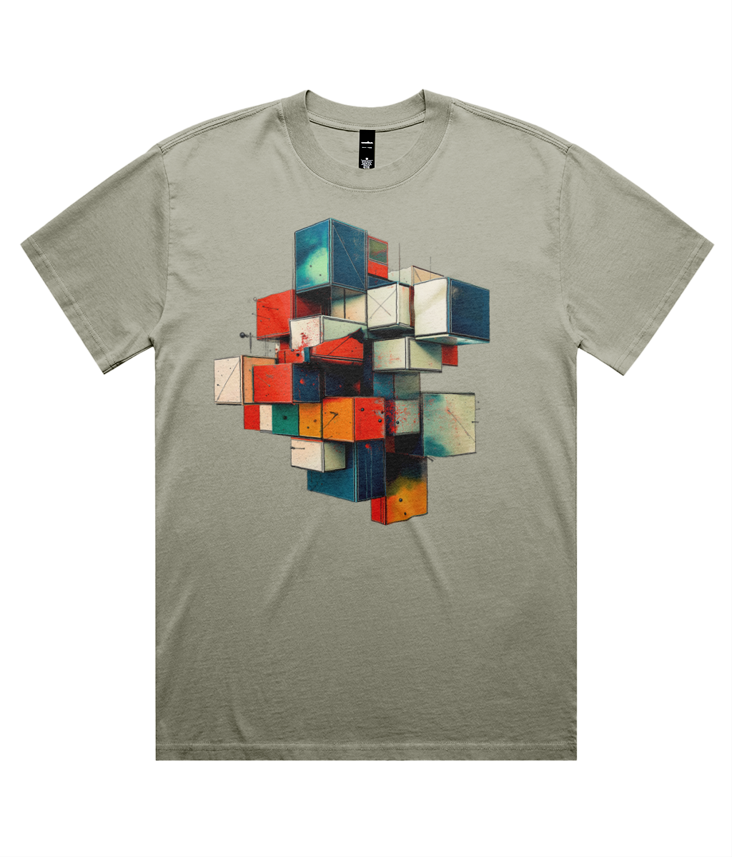 3D Graff Blocks (Heavy Faded Tee)