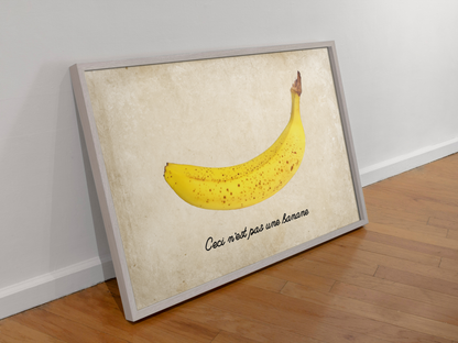 Ceci n'est pas une banane Poster