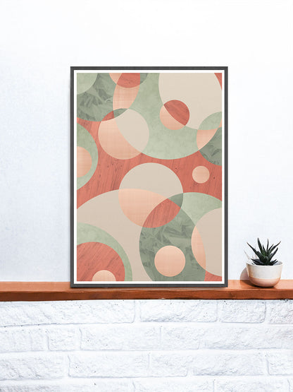 Muted Natural Circle Art Print