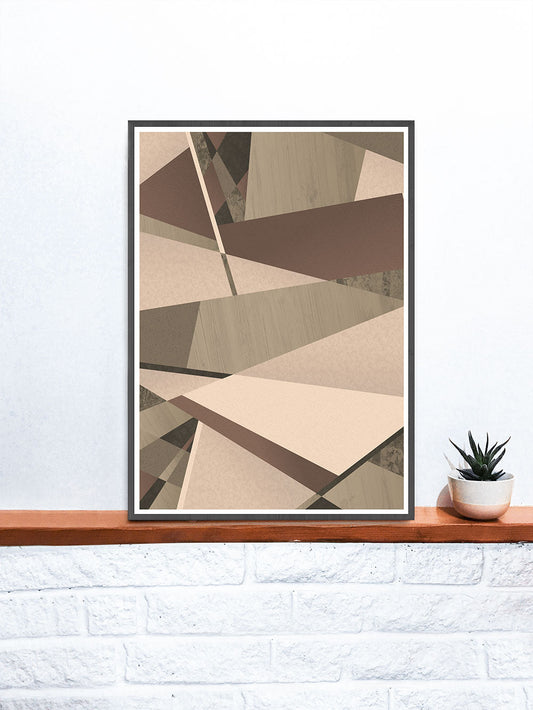 Natural Browns Geometric Nature Art