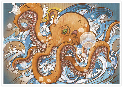 Octopus Sea Creature Print