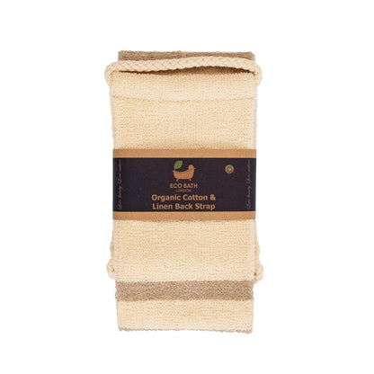 Organic Cotton & Linen Back Strap and Glove