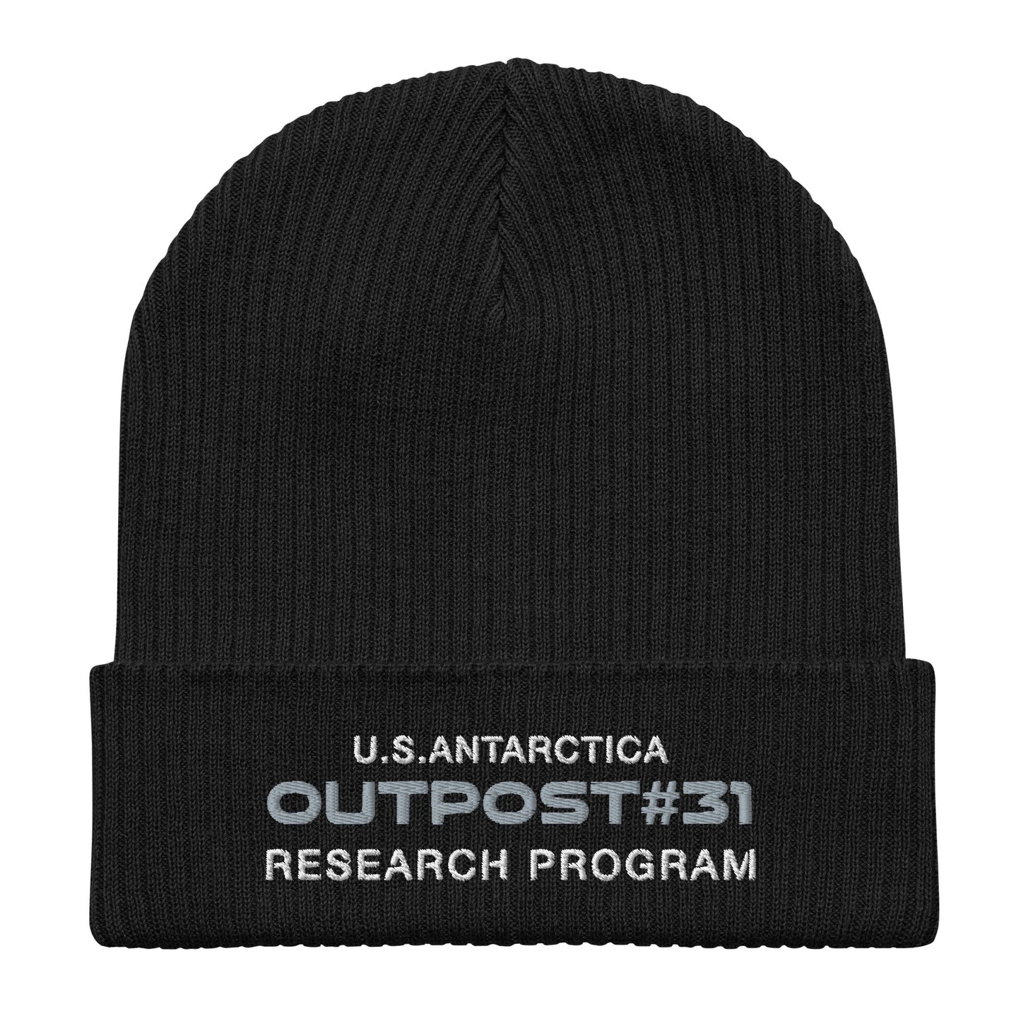 Outpost#31 Organic ribbed beanie
