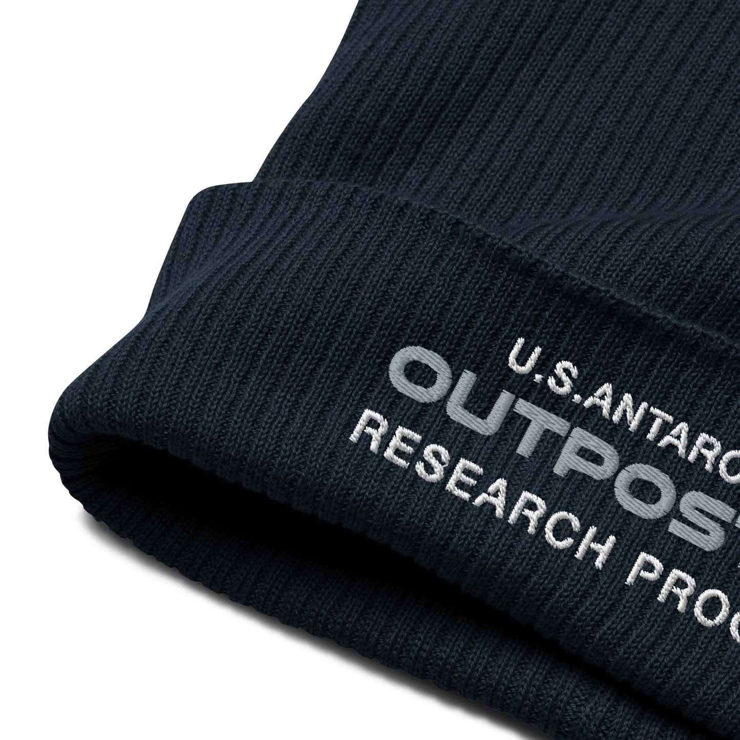 Outpost#31 Organic ribbed beanie