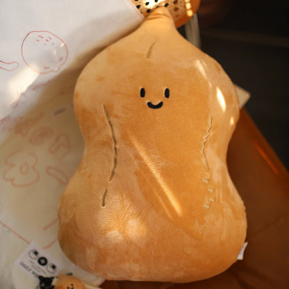 Daily White | Persimmon And Peanut Plush Pillow