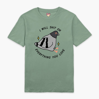 Pigeon Poo Full Print T-Shirt (Unisex)