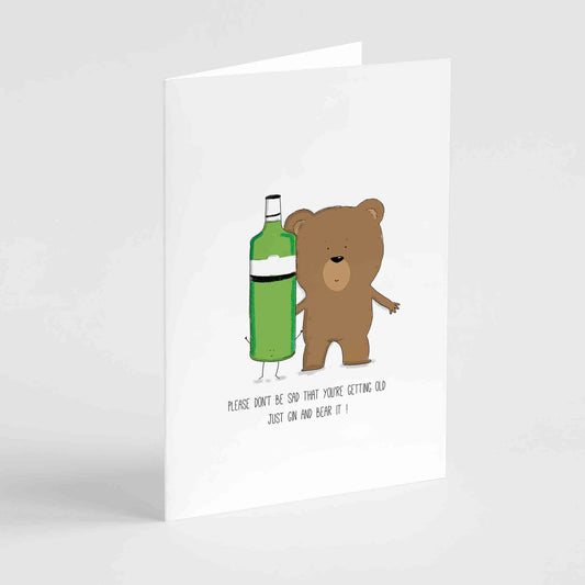 Gin and Bear It - Funny Birthday Card