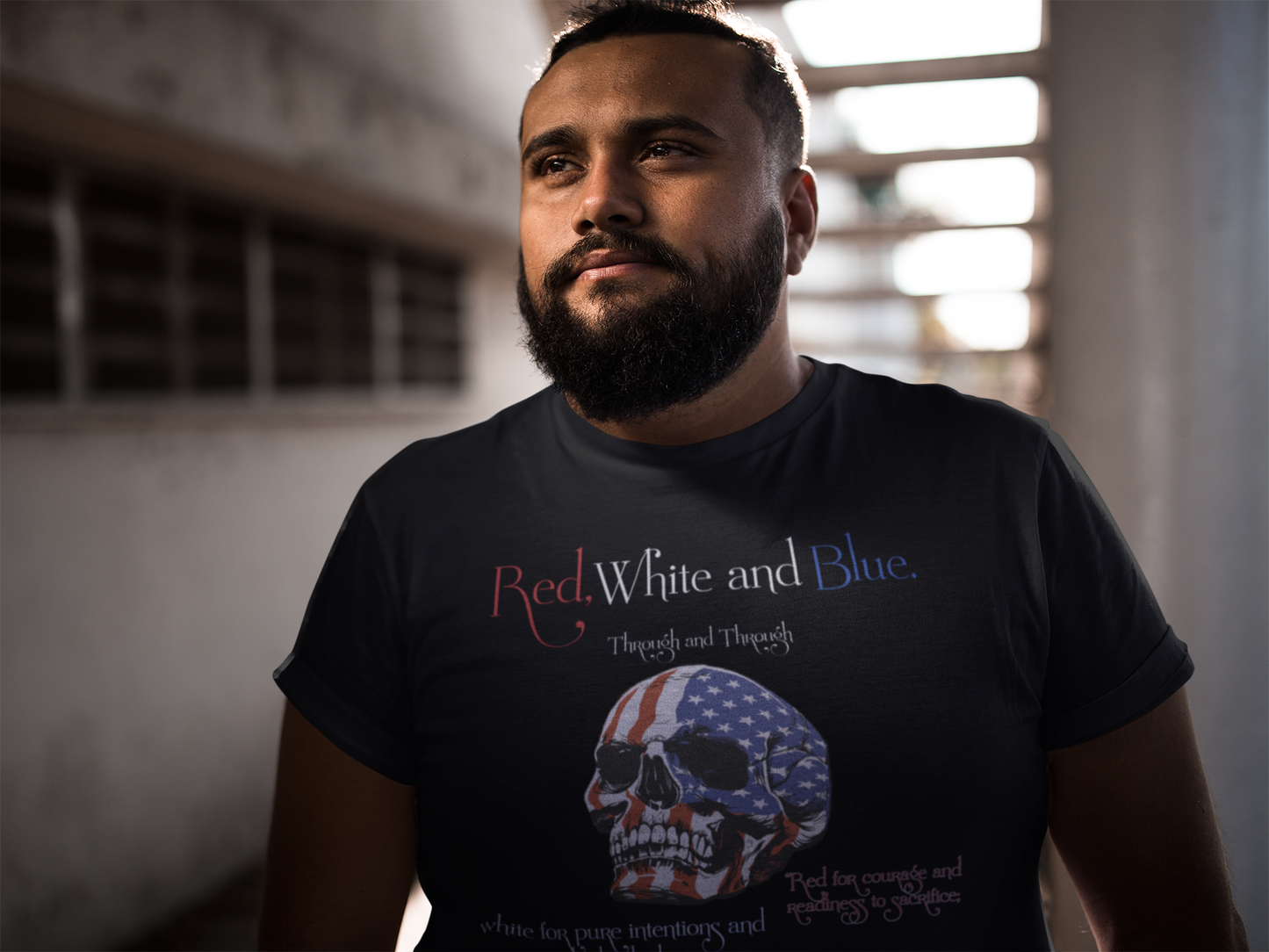 American Proud Unisex t-shirt, Red White and Blue shirt.
