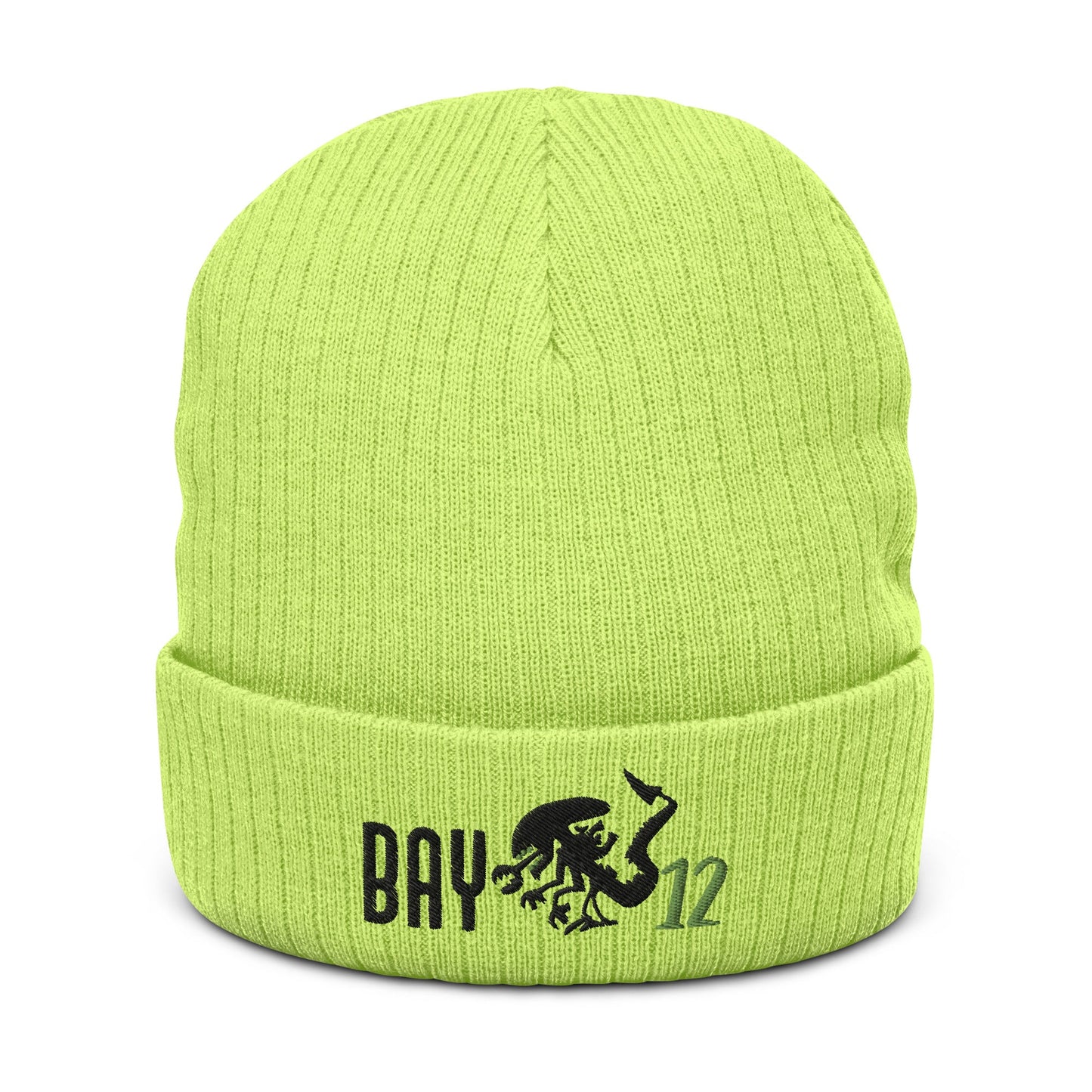 Bay12 Ribbed knit beanie, Aliens style Beanie, Beanie Aliens style, Aliens Fan Beanie, Aliens beanie, Gift Aliens fans, ALIENS, BAY12