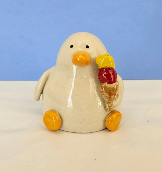 Joan with the Cone (Ice Cream Duck)