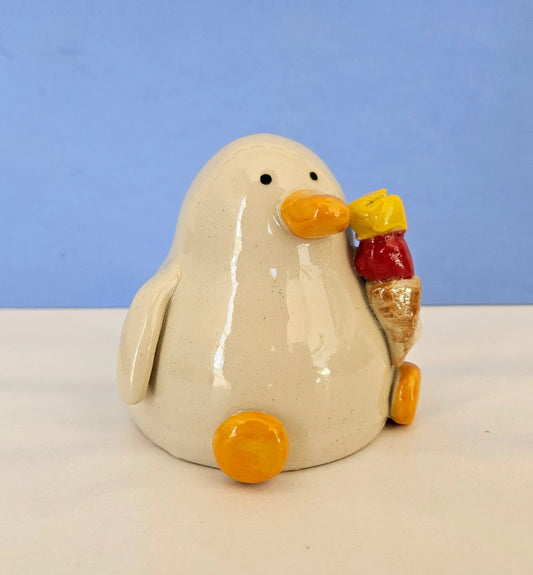 Joan with the Cone (Ice Cream Duck)