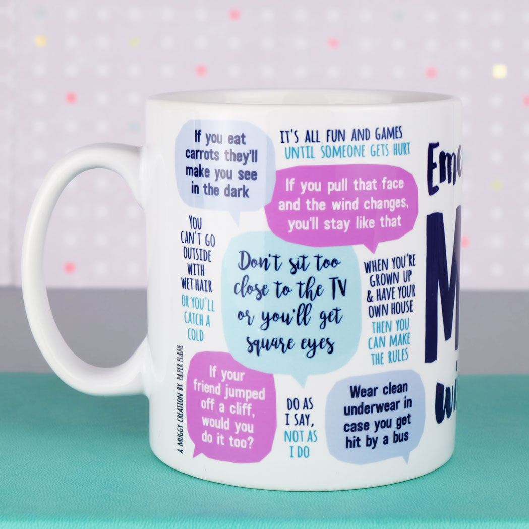 Emergency Mum Wisdom Mug