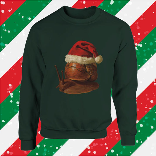 Festive Snail Christmas Sweatshirt